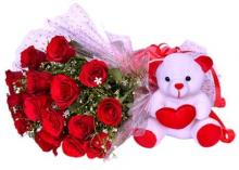 Red Roses and Teddy Bear Red Roses and Teddy Bear